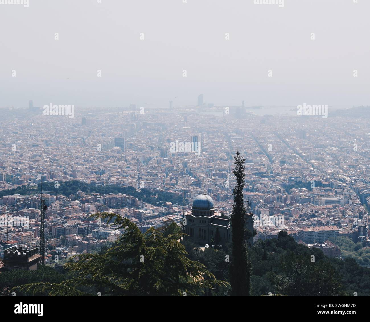 Panoramablick auf Barcelona in Katalonien, Spanien, am 19. September 2023 Stockfoto