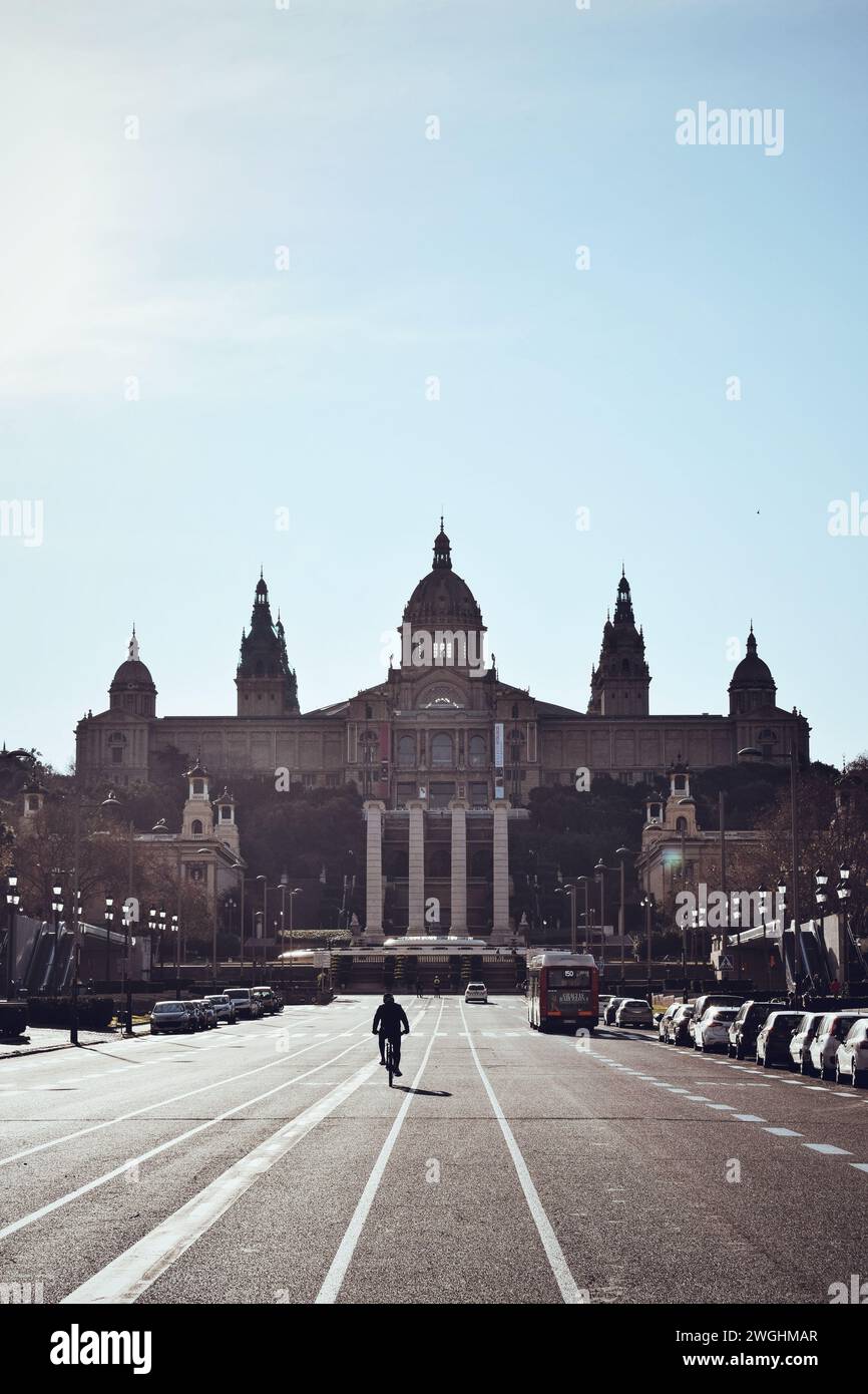 Nationales Kunstmuseum von Katalonien in Barcelona in Katalonien, Spanien, am 6. Oktober 2023 Stockfoto