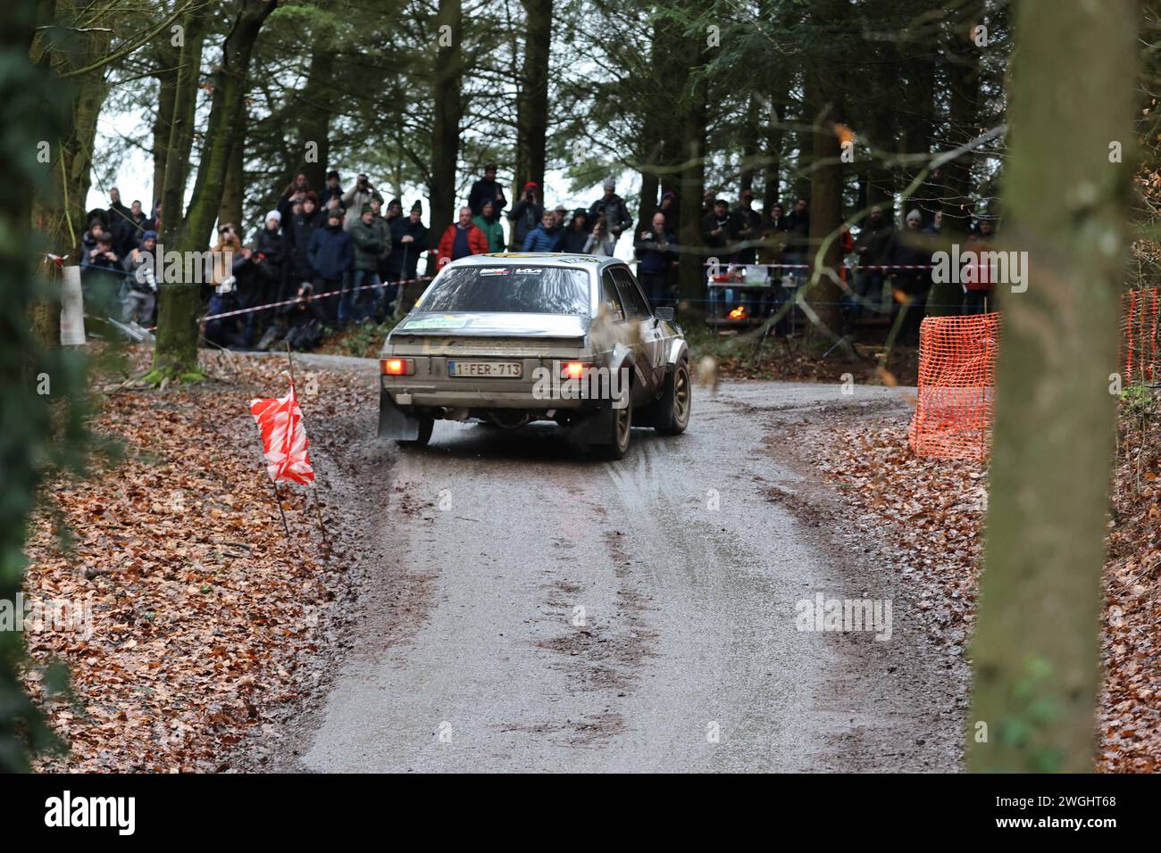 Bastogne Rallye Legend Boucles de Bastogne, 03.02.2024 70 Jean-Pierre van de Wauver BEL / Valery Soret BEL, Ford Escort RS 2000 MK II Rallye Legend Boucles de Bastogne, 03.02.2024 *** Bastogne Rallye Legend Boucles de Bastogne, 03 02 2024 70 Jean Pierre van de Wauver BEL Valery Soret BEL , Ford Escort RS 2000 MK II Rallye Legend Boucles de Bastogne, 03 02 2024 Copyright: xAugstx/xEibner-Pressefotox EP jat Stockfoto