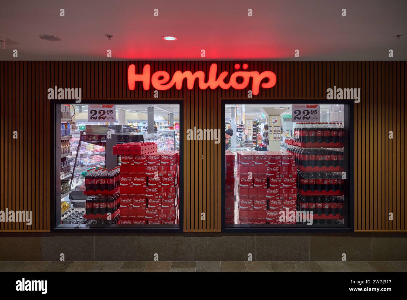 Hemköp, schwedische Supermarktkette, Schweden Stockfoto