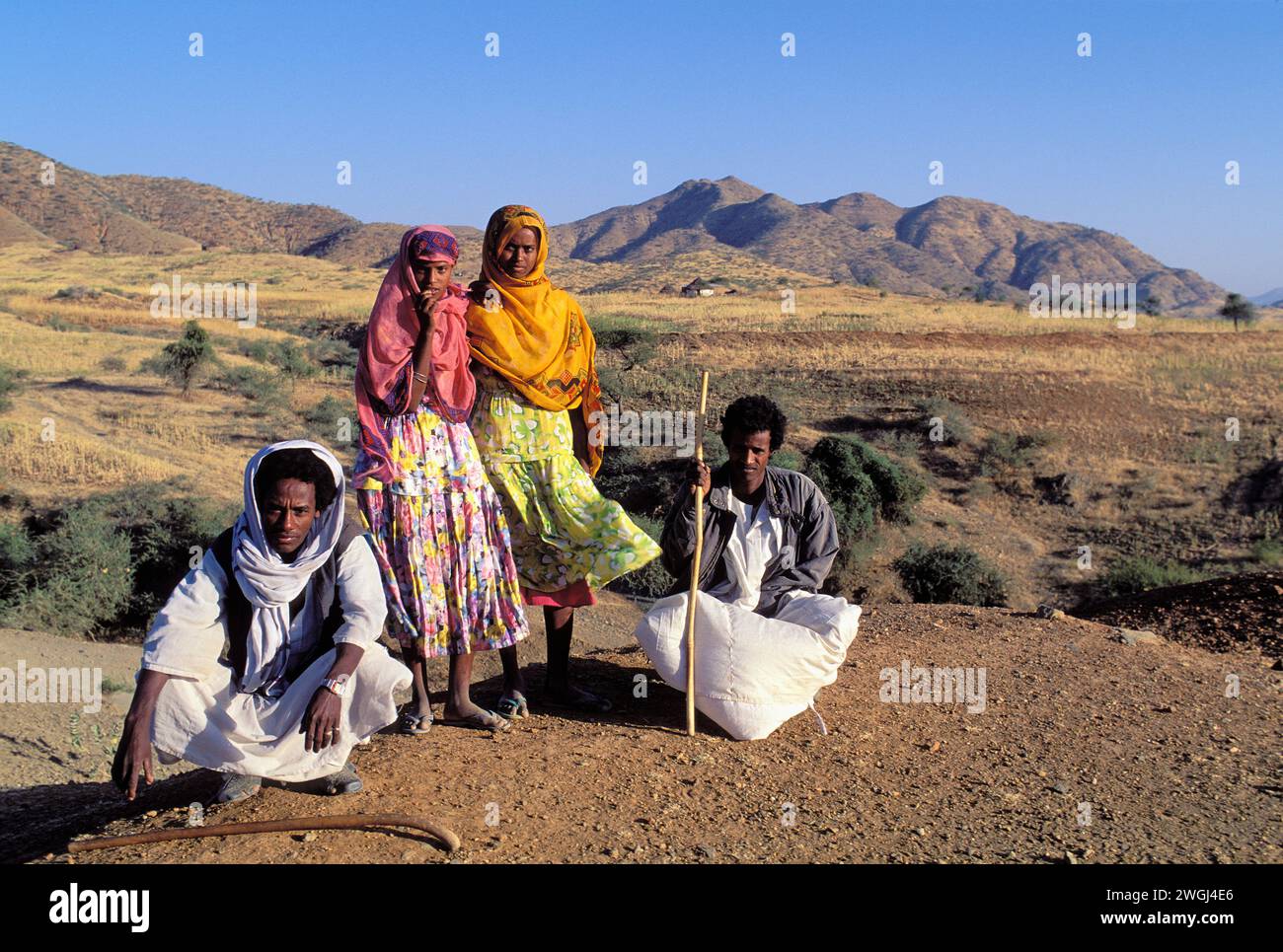 Eritrea, Stadt Keren, Bellen ethnische Gruppe Stockfoto
