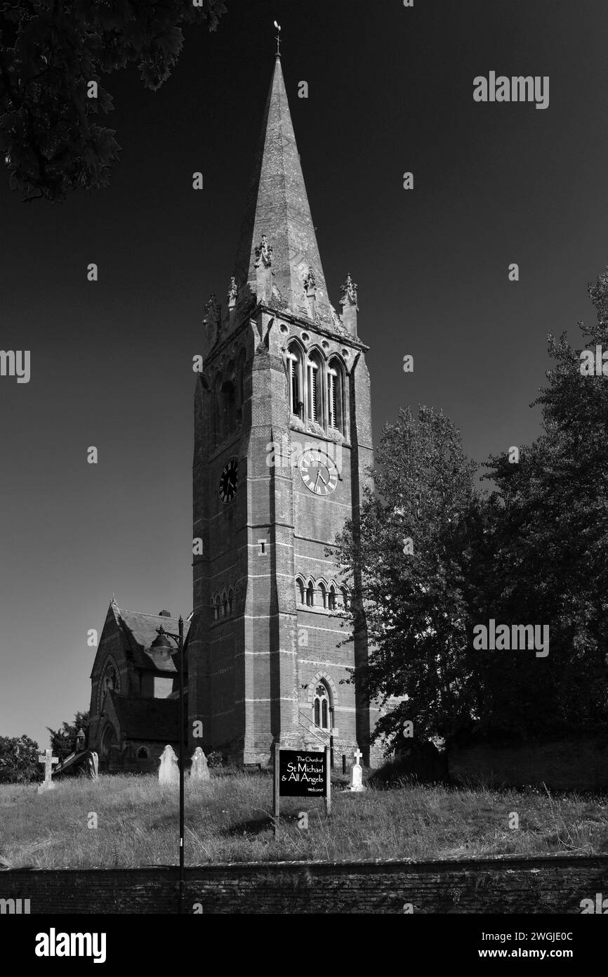 St. Michael und alle Winkel Pfarrkirche, Lyndhurst Town; New Forest National Park; Hampshire; England, Großbritannien Stockfoto