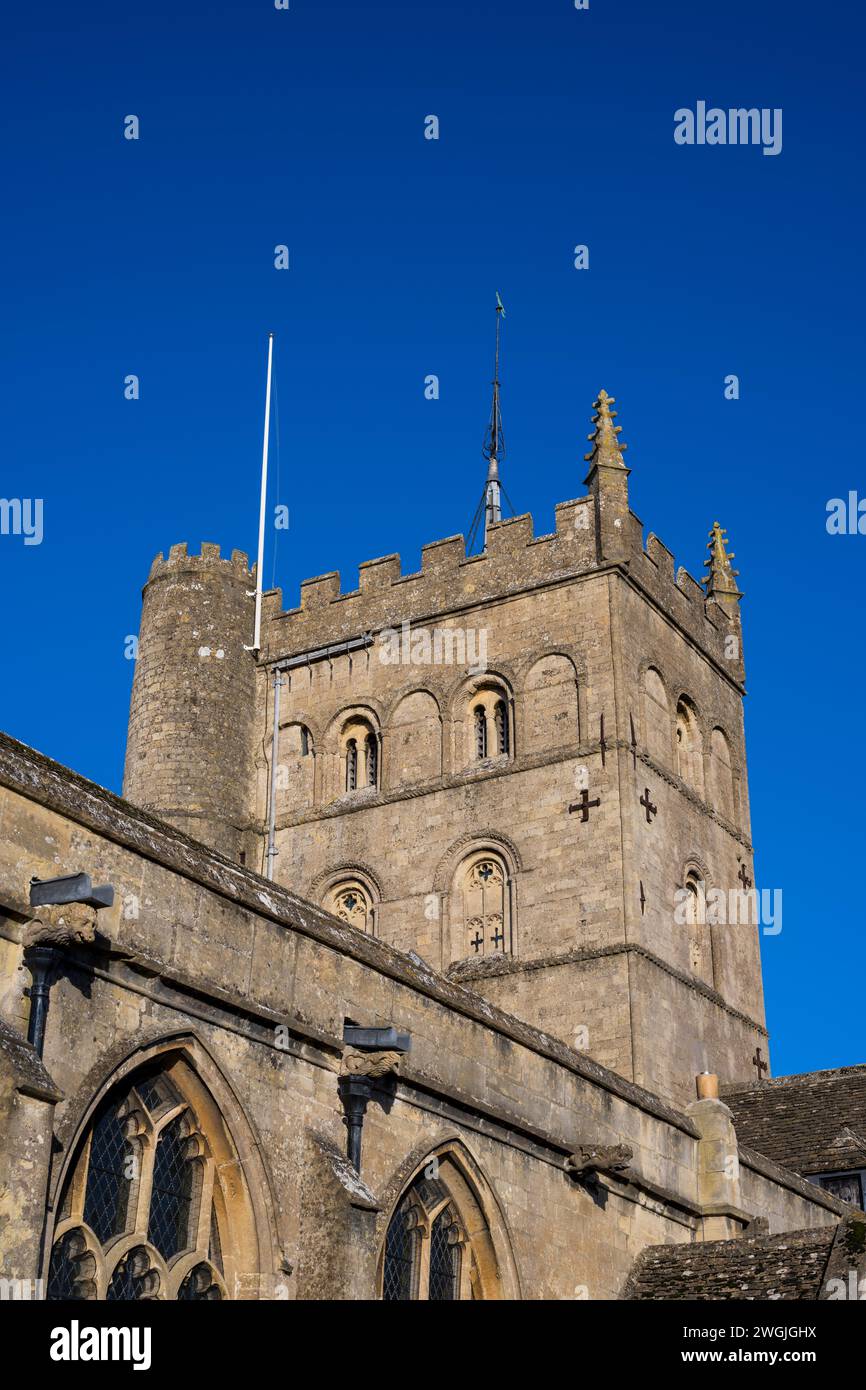 Church Tower of St Johns Church, St Johns Church, Devizes, Wiltshire, England, GROSSBRITANNIEN, GB. Stockfoto