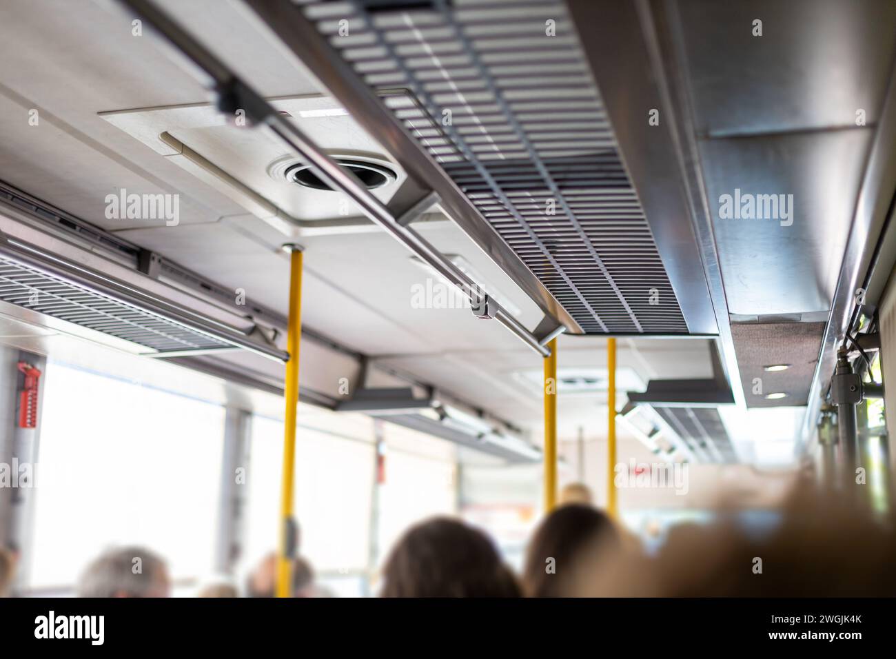 Klimaanlage im Bus Stockfoto