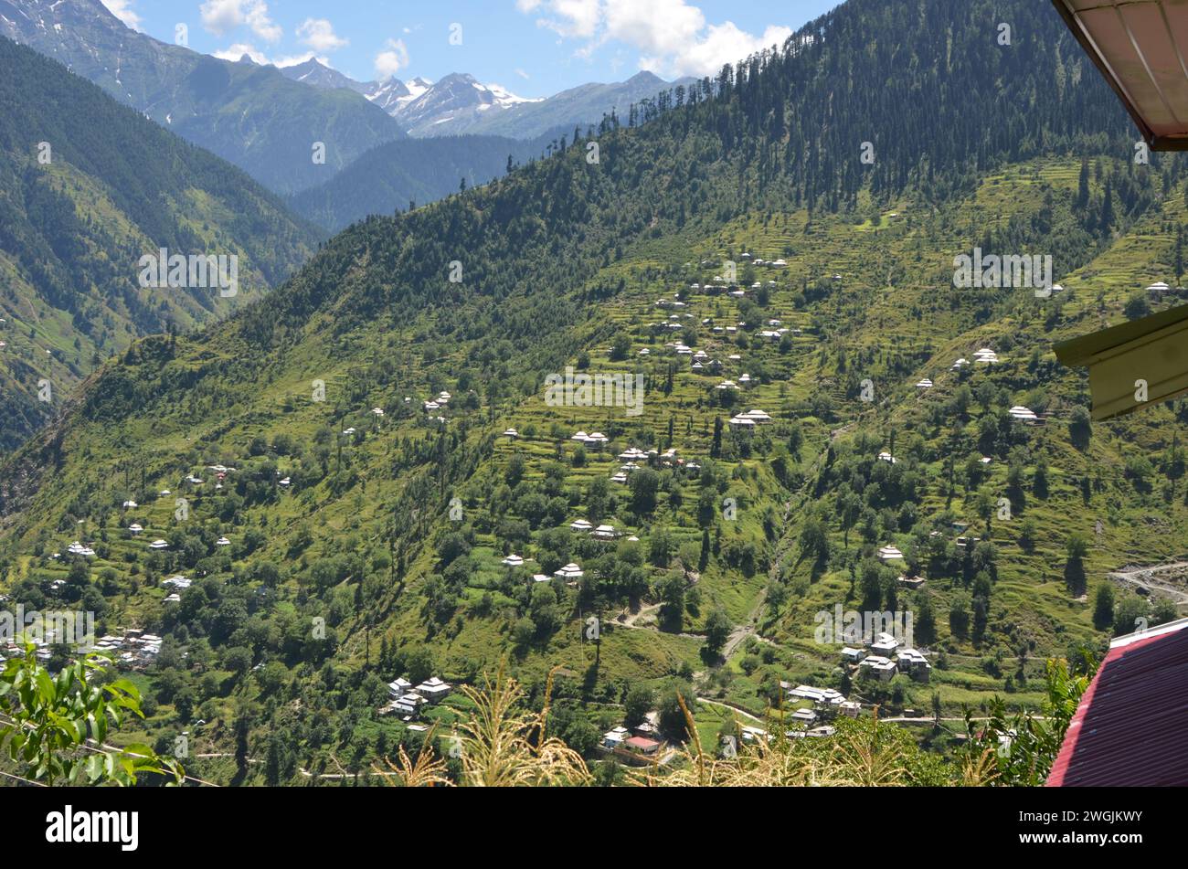 Dorf Kamalban balakot Kaghan Stockfoto