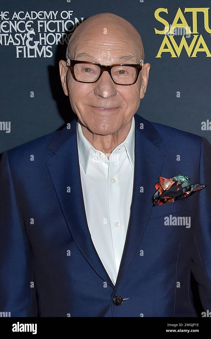 Patrick Stewart bei der Verleihung der 51. Saturn Awards 2024 im Los Angeles Marriott Burbank Airport Hotel. Burbank, 04.02.2024 Stockfoto