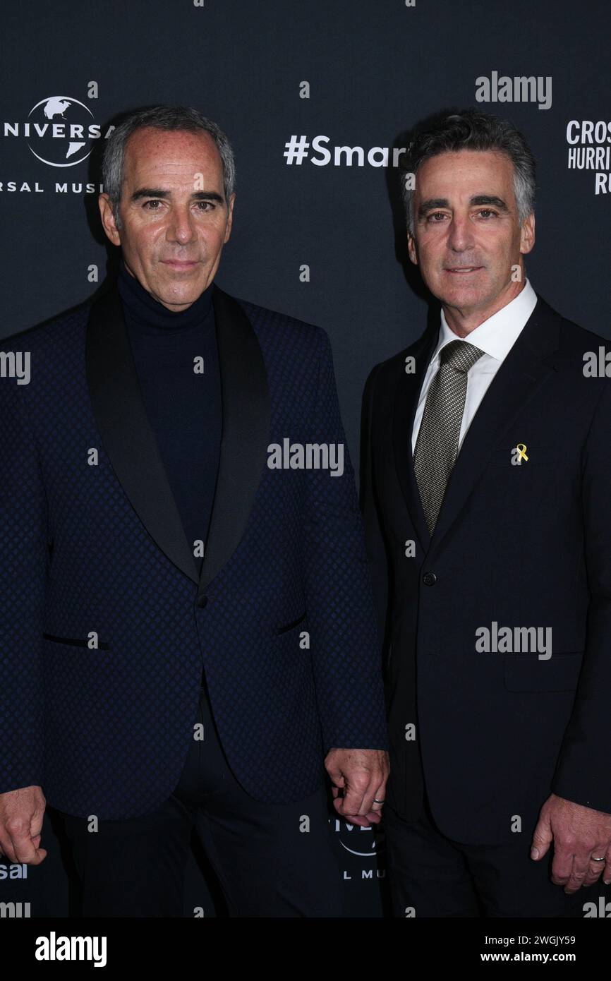 Los Angeles, USA. Februar 2024. Monte Lipman, Avery Lipman, besuchte am 4. Februar 2024 die GRAMMY After Party der Universal Music Group in den Nya Studios in Los Angeles, Kalifornien. Foto: Annie Lesser/imageSPACE/SIPA USA Credit: SIPA USA/Alamy Live News Stockfoto