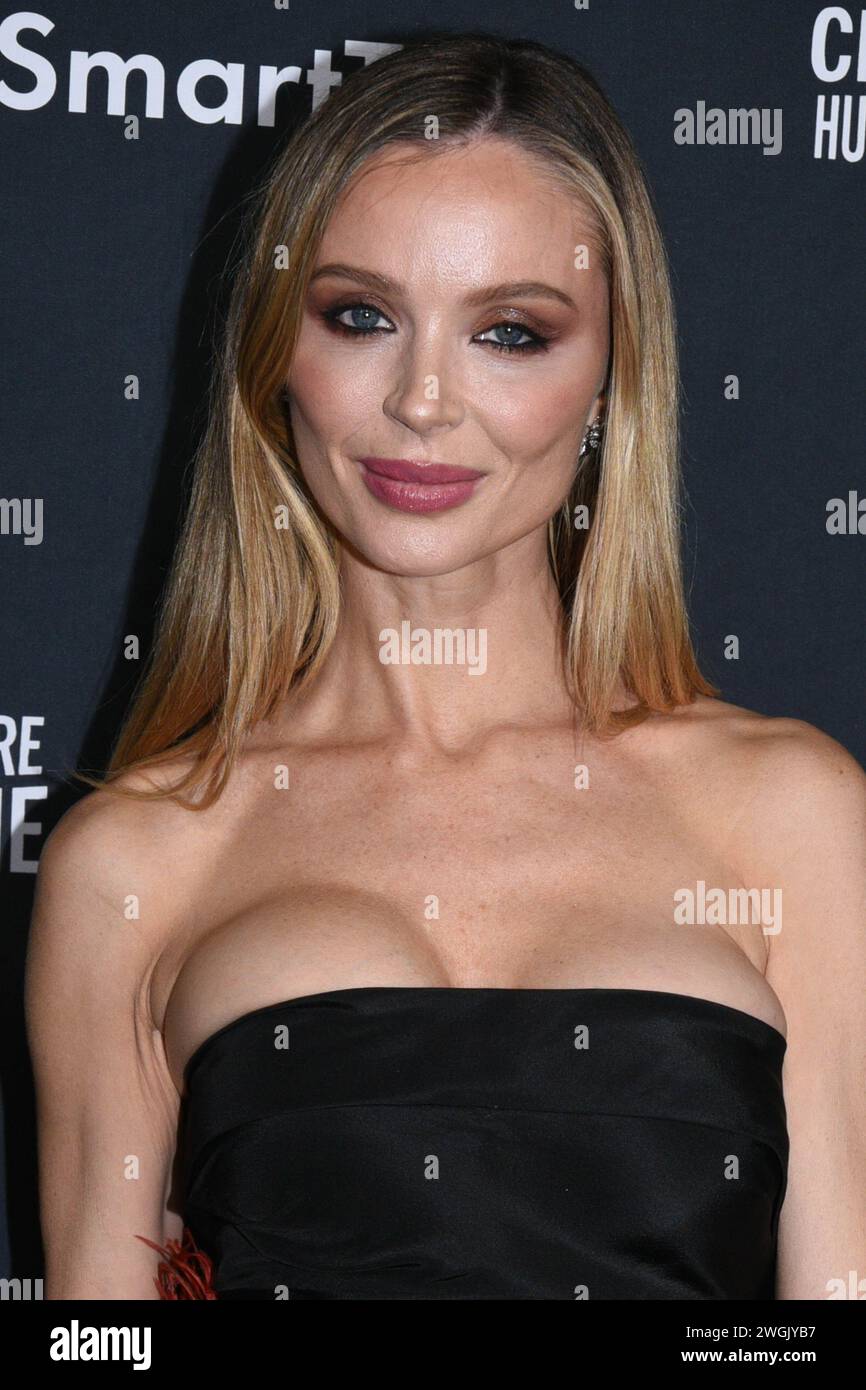 Los Angeles, USA. Februar 2024. Georgina Chapman nimmt am 4. Februar 2024 an der GRAMMY After Party der Universal Music Group in den Nya Studios in Los Angeles Teil. Foto: Annie Lesser/imageSPACE/SIPA USA Credit: SIPA USA/Alamy Live News Stockfoto