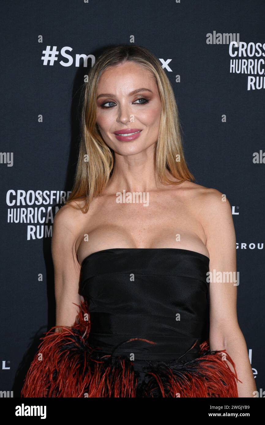 Los Angeles, USA. Februar 2024. Georgina Chapman nimmt am 4. Februar 2024 an der GRAMMY After Party der Universal Music Group in den Nya Studios in Los Angeles Teil. Foto: Annie Lesser/imageSPACE/SIPA USA Credit: SIPA USA/Alamy Live News Stockfoto