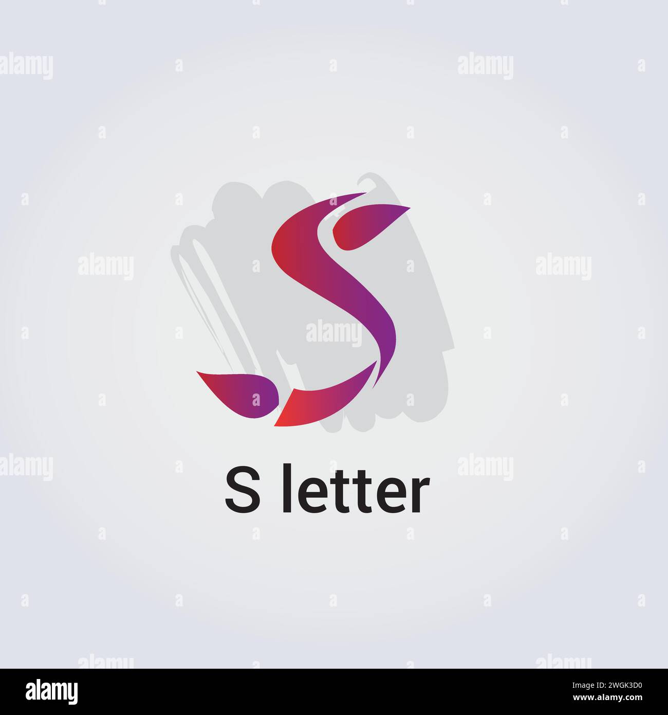 S Letter Icon Design einzelne isolierte Logo Design Marke Corporate Identity verschiedene Farben editierbare Vorlage Vektor Monogramm Emblem Illustration Marke Stock Vektor