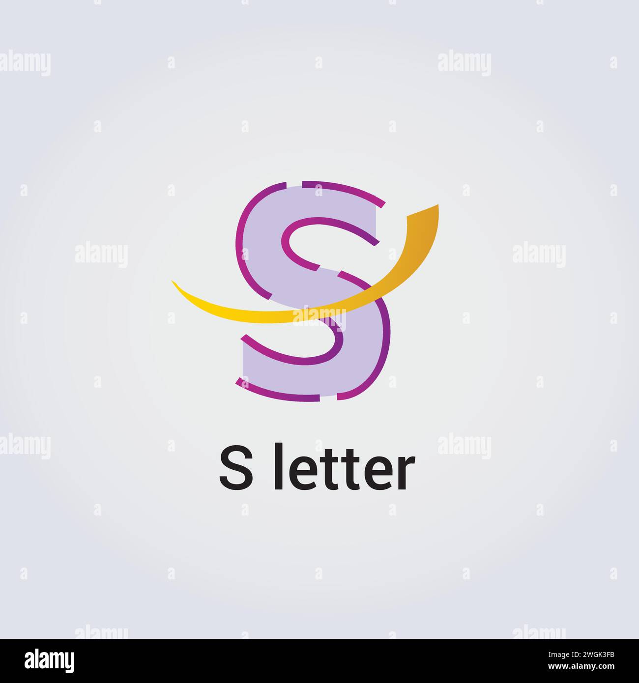 S Letter Icon Design einzelne isolierte Logo Design Marke Corporate Identity verschiedene Farben editierbare Vorlage Vektor Monogramm Emblem Illustration Marke Stock Vektor
