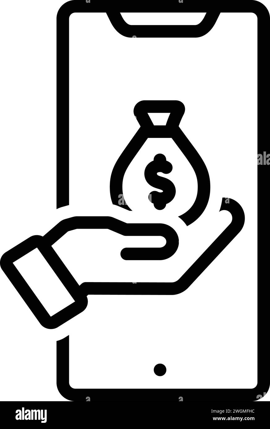 Symbol für „erworben“, „verdient“ Stock Vektor