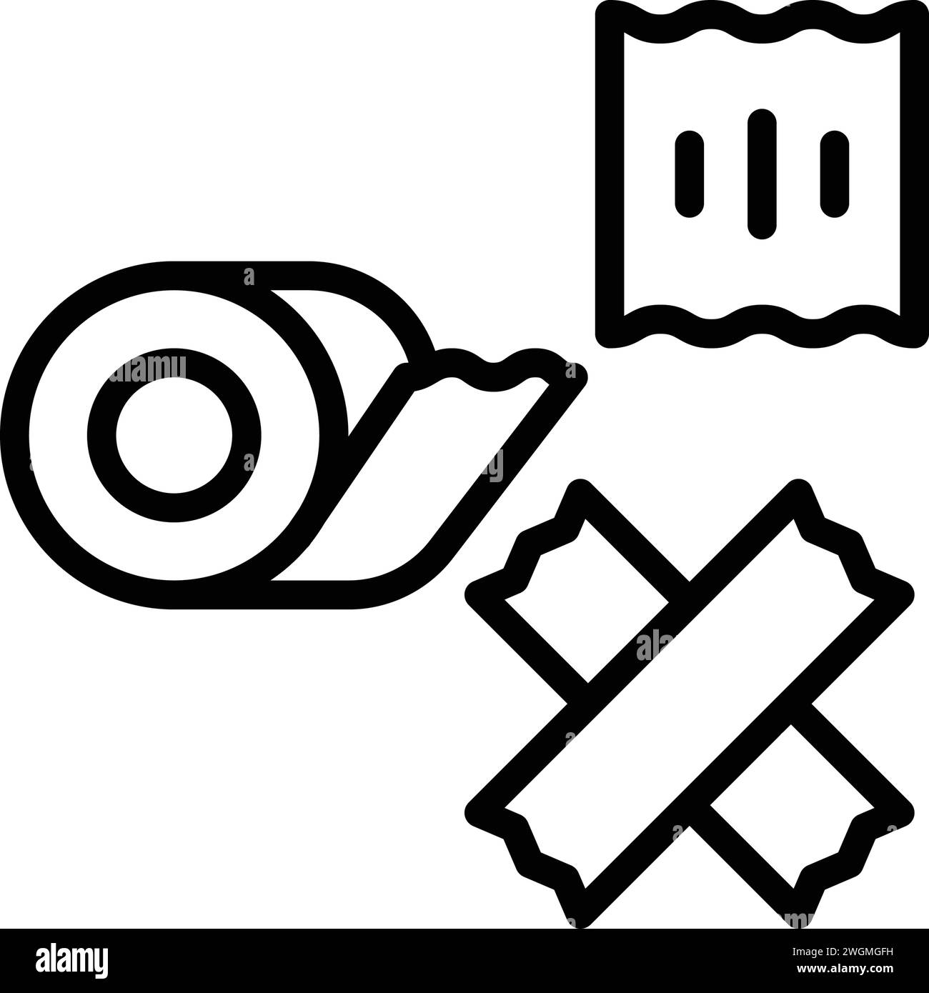 Symbol für Bänder, Band Stock Vektor