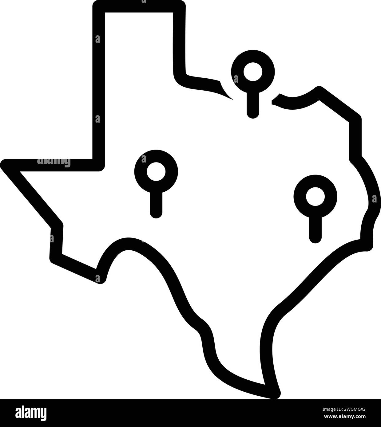 Symbol für angegeben, vereinigte staaten von amerika Stock Vektor