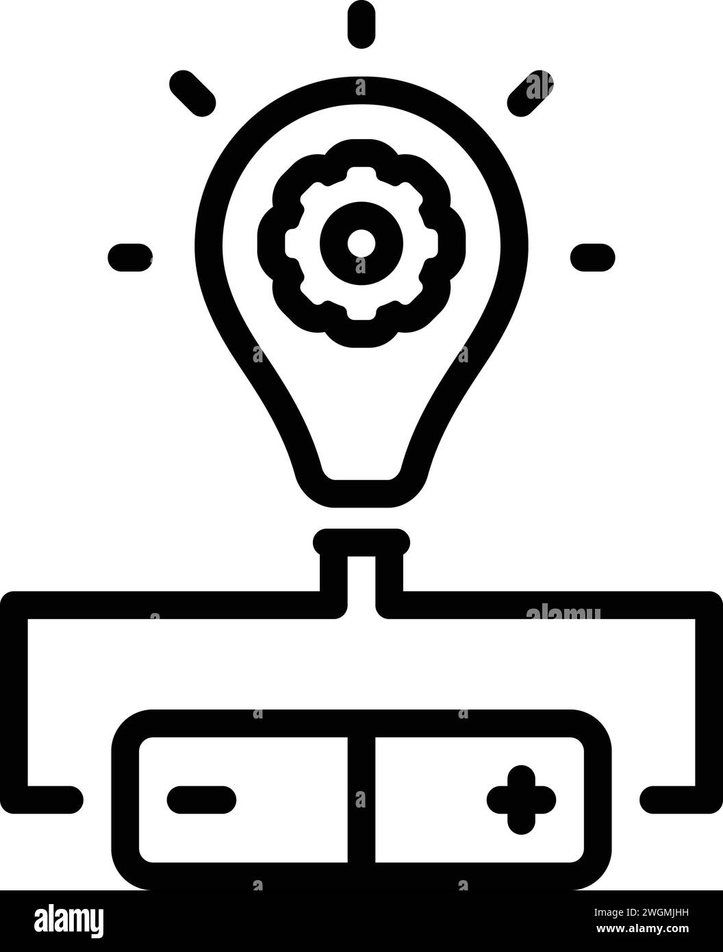 Symbol für Theorie; Physik Stock Vektor