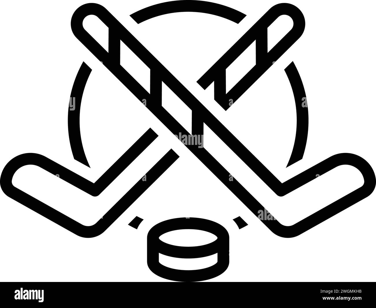 Symbol für Liga, Hockey Stock Vektor
