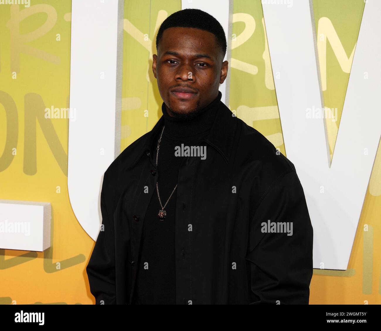 London, Großbritannien. 30. Januar 2024. Stephen Odubola nimmt an der britischen Premiere von „Bob Marley: One Love“ im BFI IMAX Waterloo in London Teil. Quelle: SOPA Images Limited/Alamy Live News Stockfoto