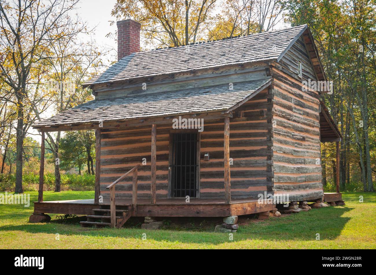 Der Cowpens National Battlefield Park in South Carolina ist das Hauptschlachtfeld des Amerikanischen Unabhängigkeitskrieges Stockfoto