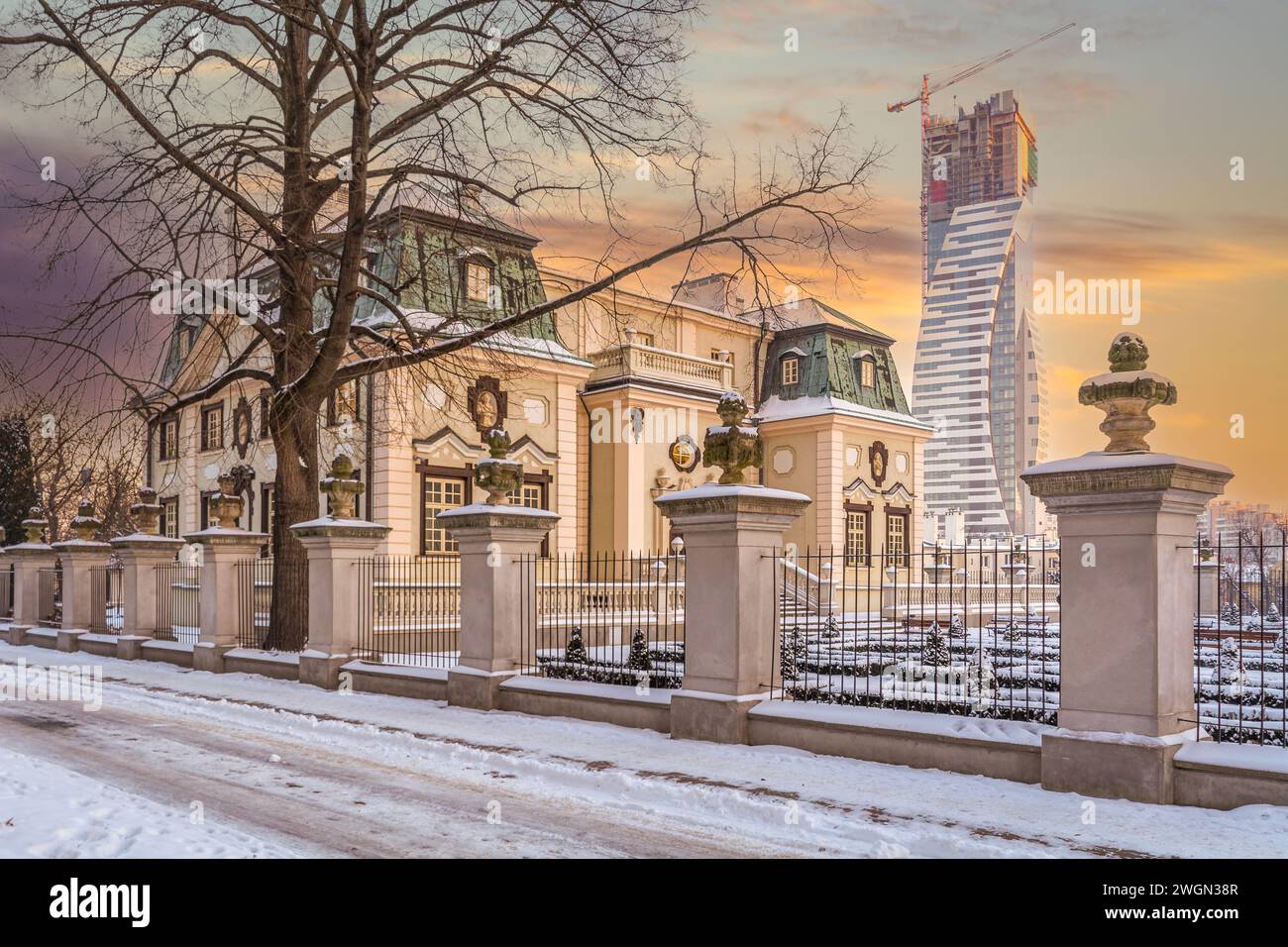 Die höchsten Wolkenkratzer in Rzeszów, Polen. Stockfoto