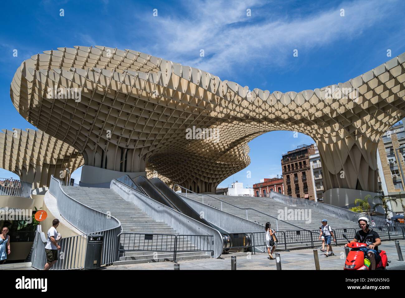 Metropol Parasol in Sevilla, Andalusien, Spanien Stockfoto