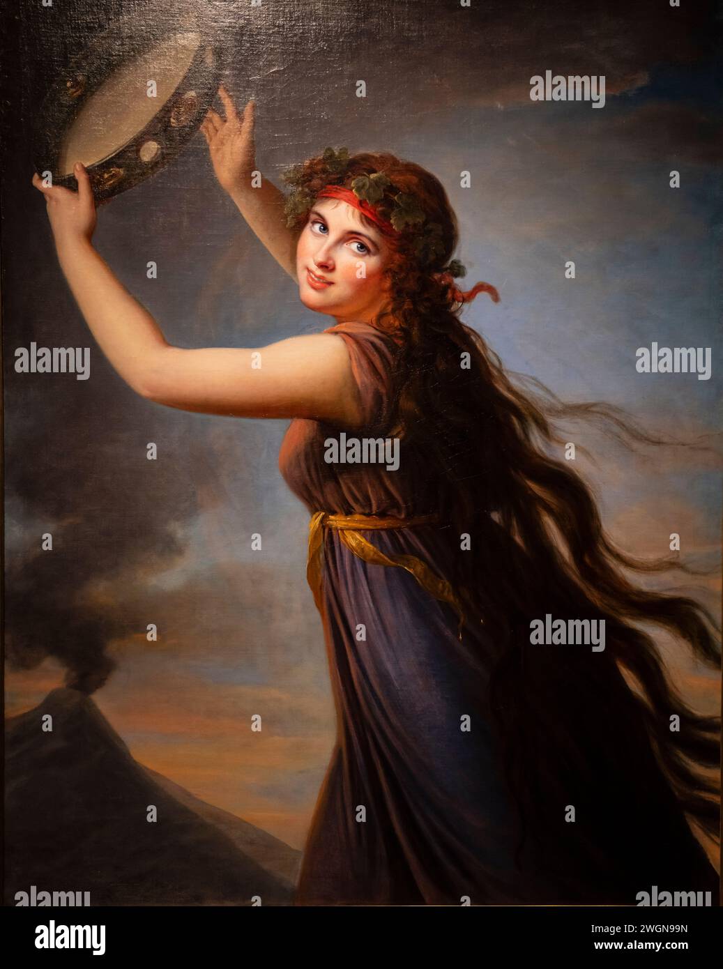 Louise-Elisabeth Vigee-Le Brun, Lady Hamilton as a Bacchante, 1790–1792, Öl auf Leinwand, Nationalmuseum Liverpool Stockfoto