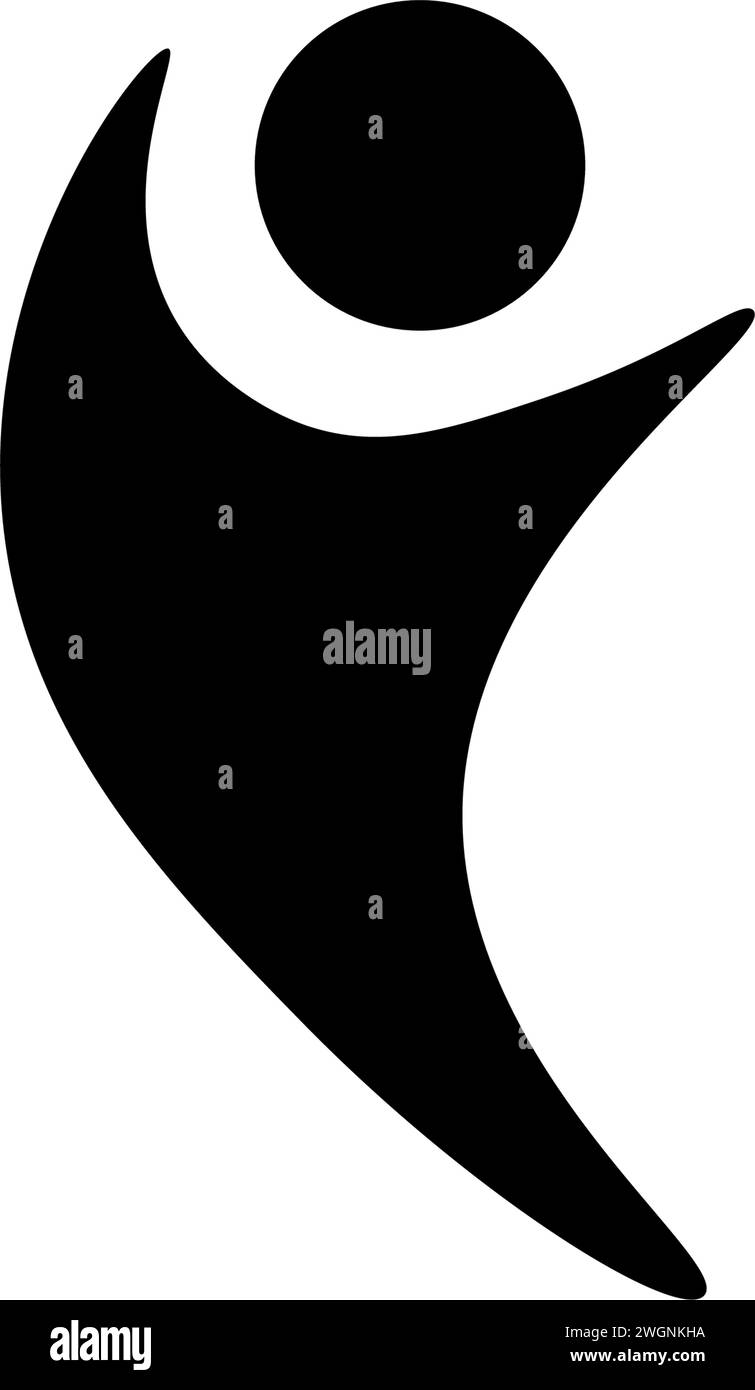 Symbol Zeichen schwarze Farbe internationaler Jugendtag Schriftart Text Kalligraphie Beziehung Freundschaft glücklich jung Stock Vektor