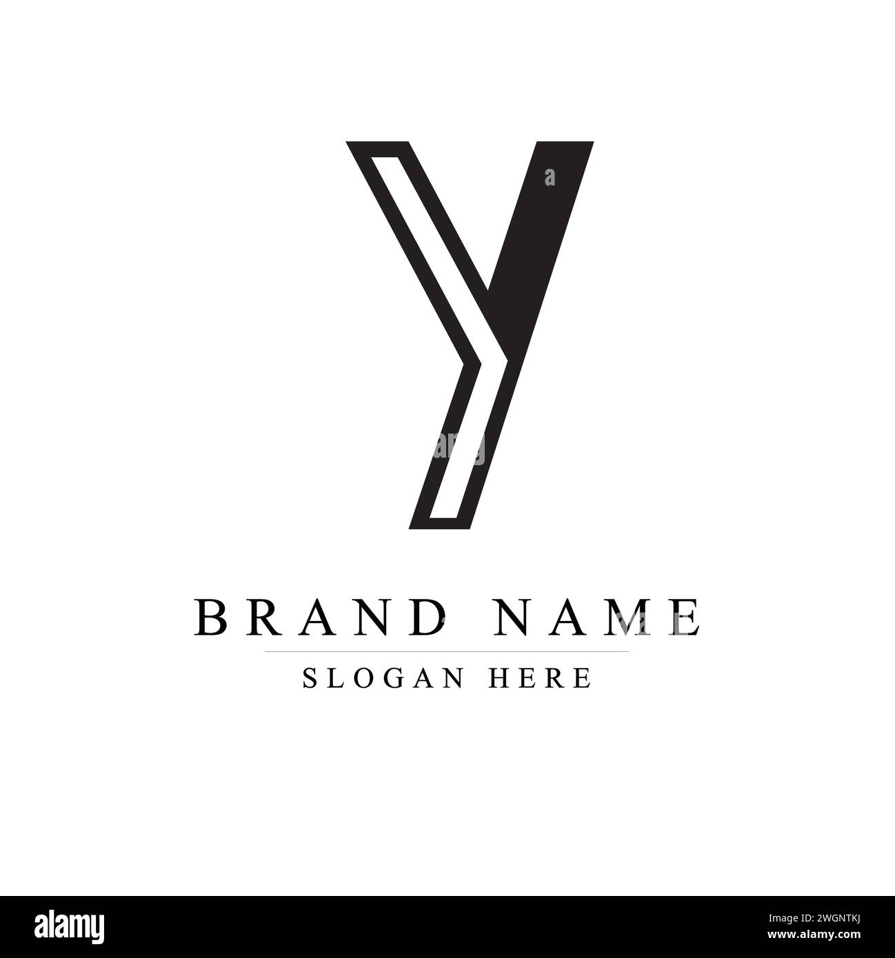 Initialen Letter Y Logo Design Vektor Illustration Vorlage, Initial Letter Y Logo Stock Vektor