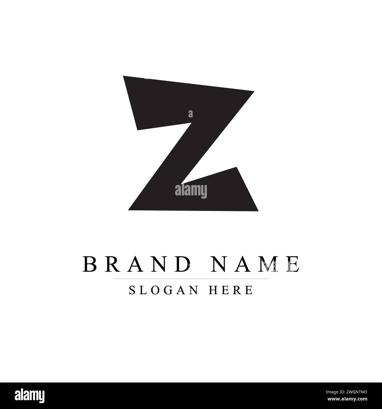Design-Vorlagen-Elemente des Letter Z-Logos, Z-Vektorillustration Stock Vektor