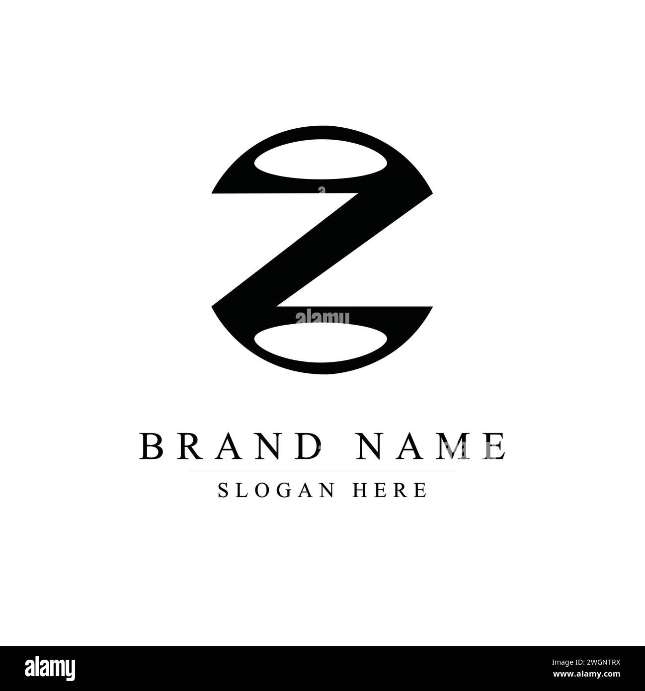 Design-Vorlagen-Elemente des Letter Z-Logos, Z-Vektorillustration Stock Vektor