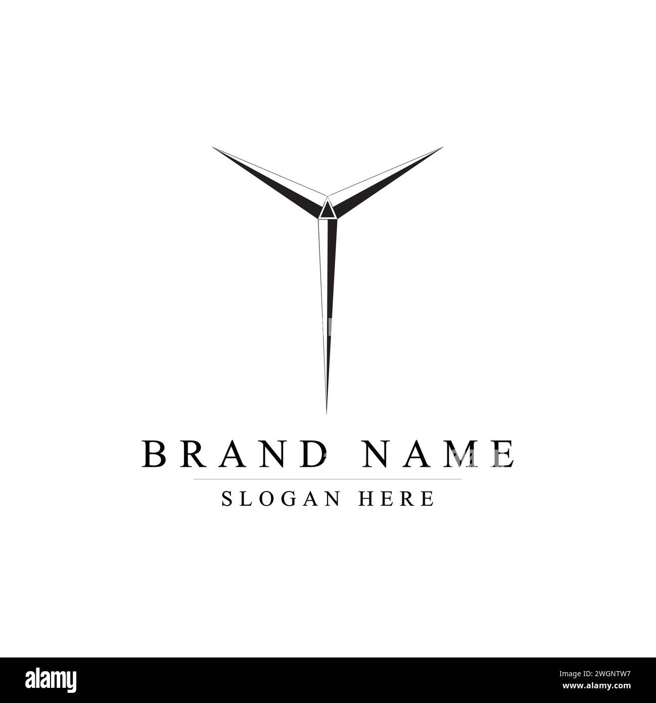 T-Logo für Sportwagen. Minimaler Letter T-Logo-Vektor-Illustration Stock Vektor