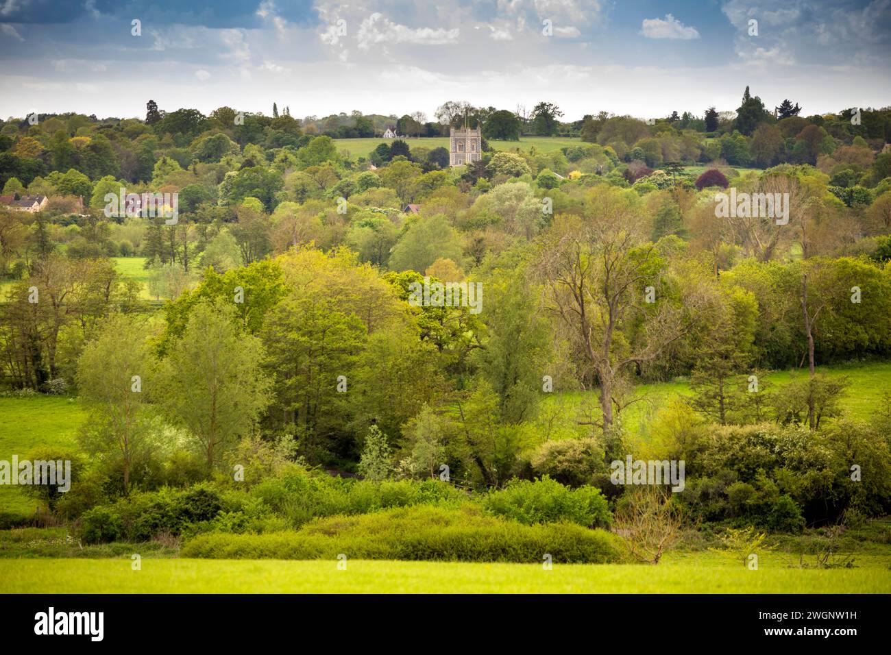Großbritannien, England, Suffolk, Dedham Vale aus Flatford Stockfoto