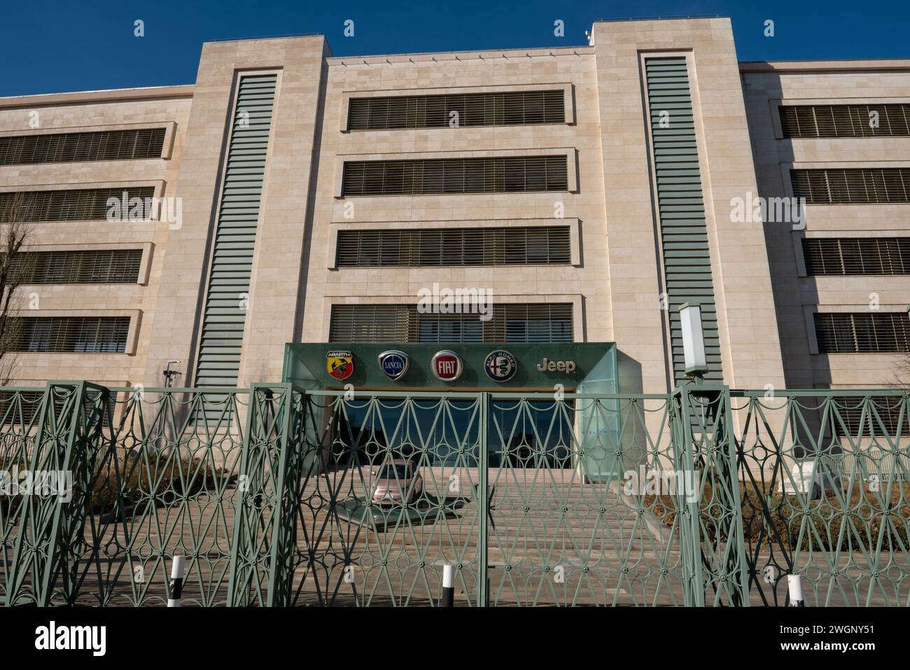 Werk Stellantis mirafiori, Automobilproduktion für Fiat Chrysler Automobiles & PSA Group. Anreize, Nachrichten, Krise, Streik. Turin, Italien Stockfoto