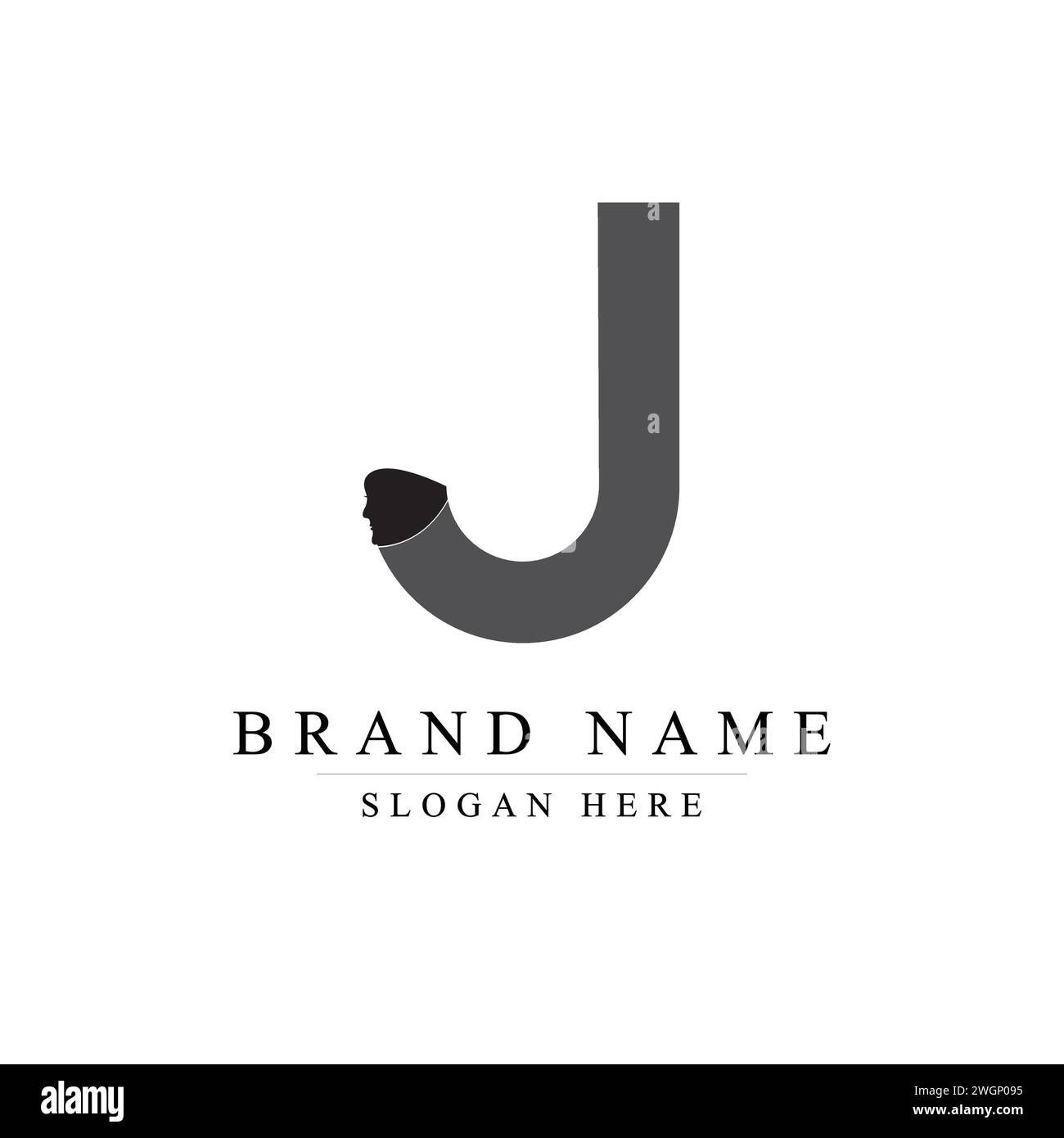 Initialen Letter J Logo Design Vektor Illustration Vorlage, Initial Letter J Logo, Creative J Logo Design Stock Vektor