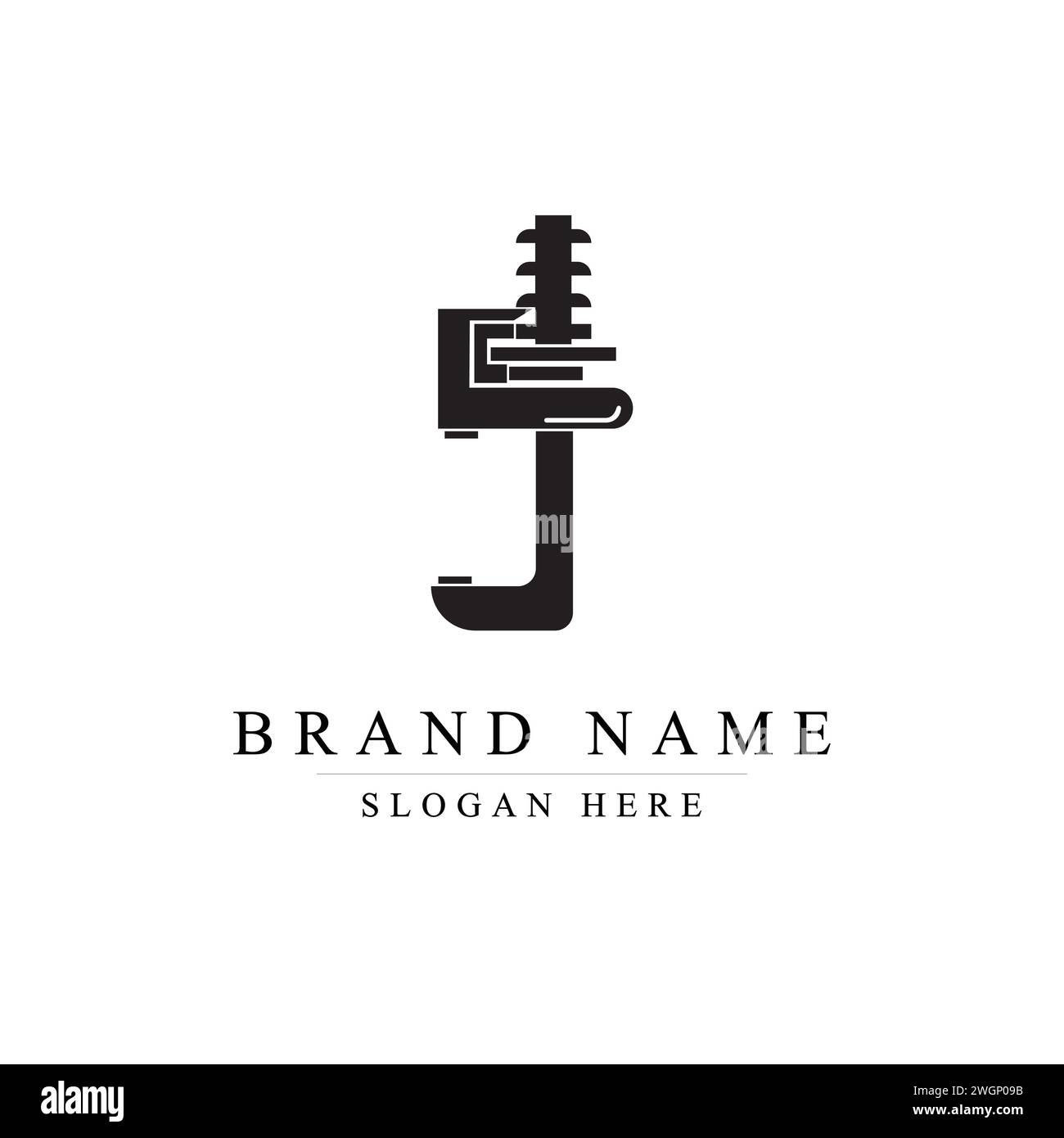 Kreatives J-Logo, modernes J-Logo, elegantes J-Monogramm, J-Logo-Design Stock Vektor