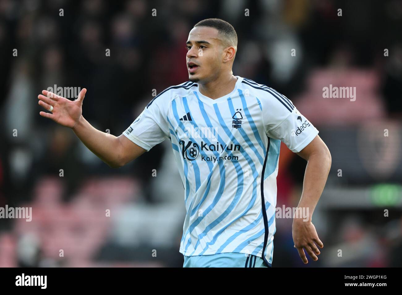 Murillo of Nottingham Forest während des Premier League-Spiels zwischen Bournemouth und Nottingham Forest im Vitality Stadium Bournemouth am Sonntag, 4. Februar 2024. (Foto: Jon Hobley | MI News) Credit: MI News & Sport /Alamy Live News Stockfoto