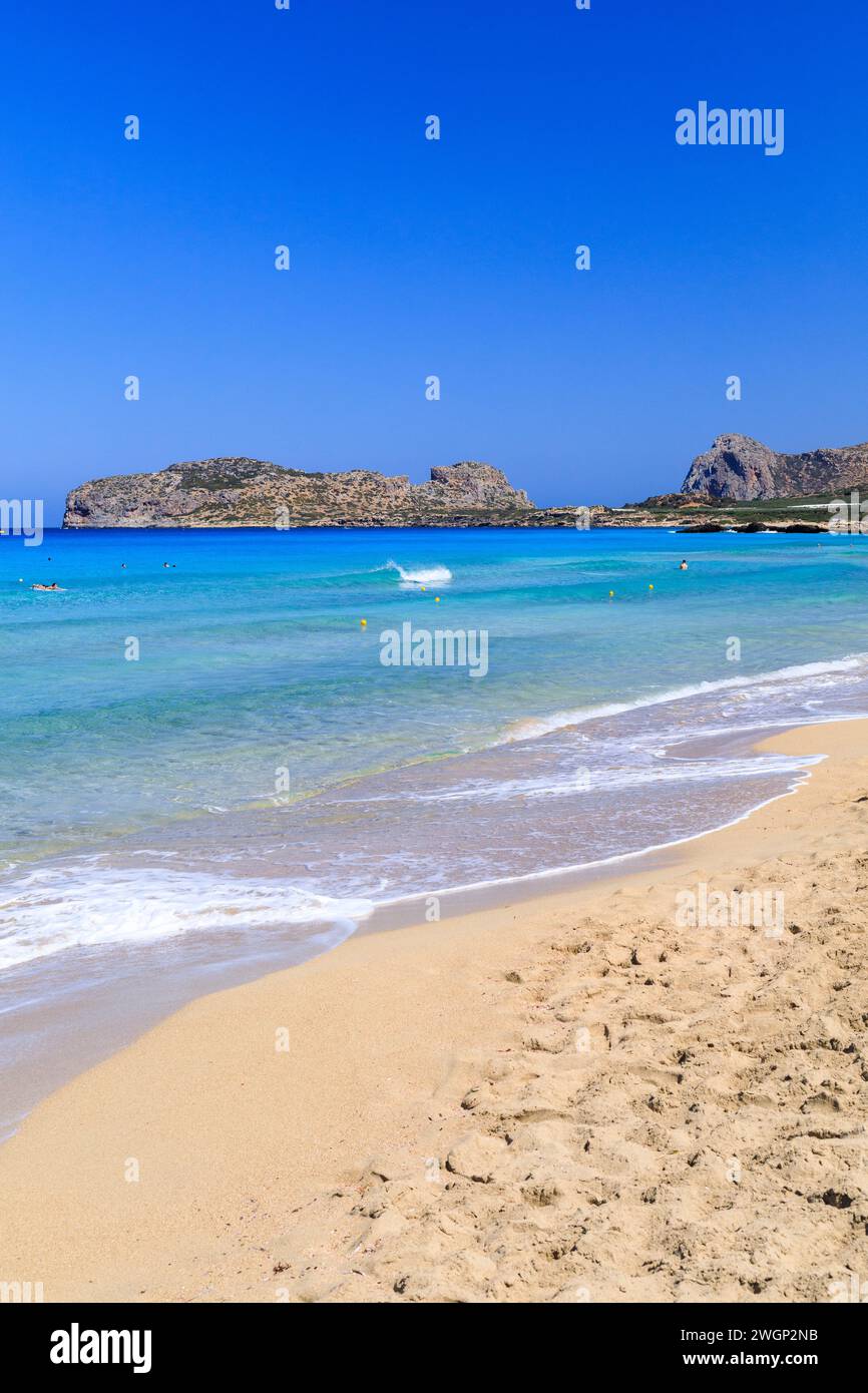 Falasarna Beach, Westkreta Stockfoto