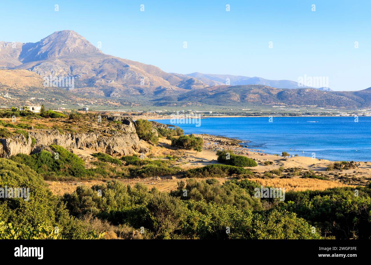 Falasarna Beach, Westkreta Stockfoto
