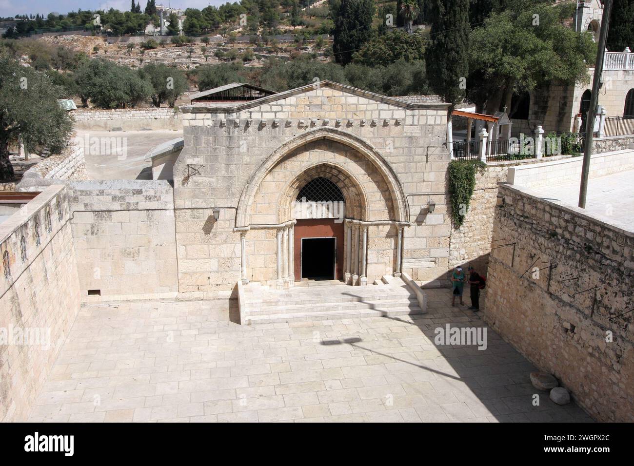 Grabkirche der Heiligen Maria, bekannt als Grabmal der Jungfrau Maria, am Ölberg, Jerusalem, Israel Stockfoto