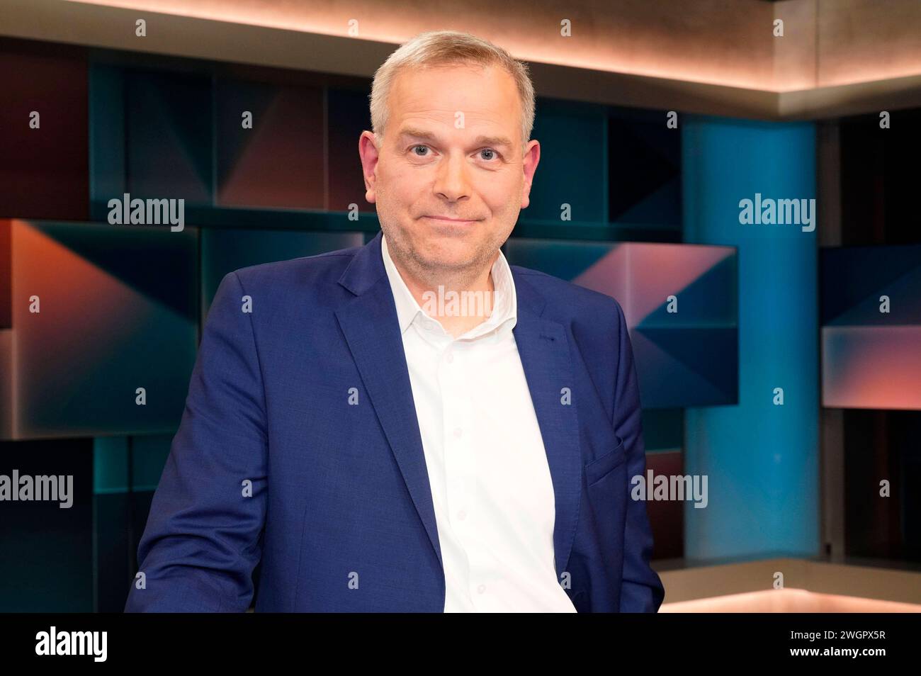 Leif-Erik Holm in der ARD-Talkshow hart aber fair im Studio Adlershof. Berlin, 05.02.2024 *** Leif Erik Holm auf der ARD Talkshow hart aber fair im Studio Adlershof Berlin, 05 02 2024 Foto:XT.xBartillax/xFuturexImagex hart fair0502 4229 Stockfoto