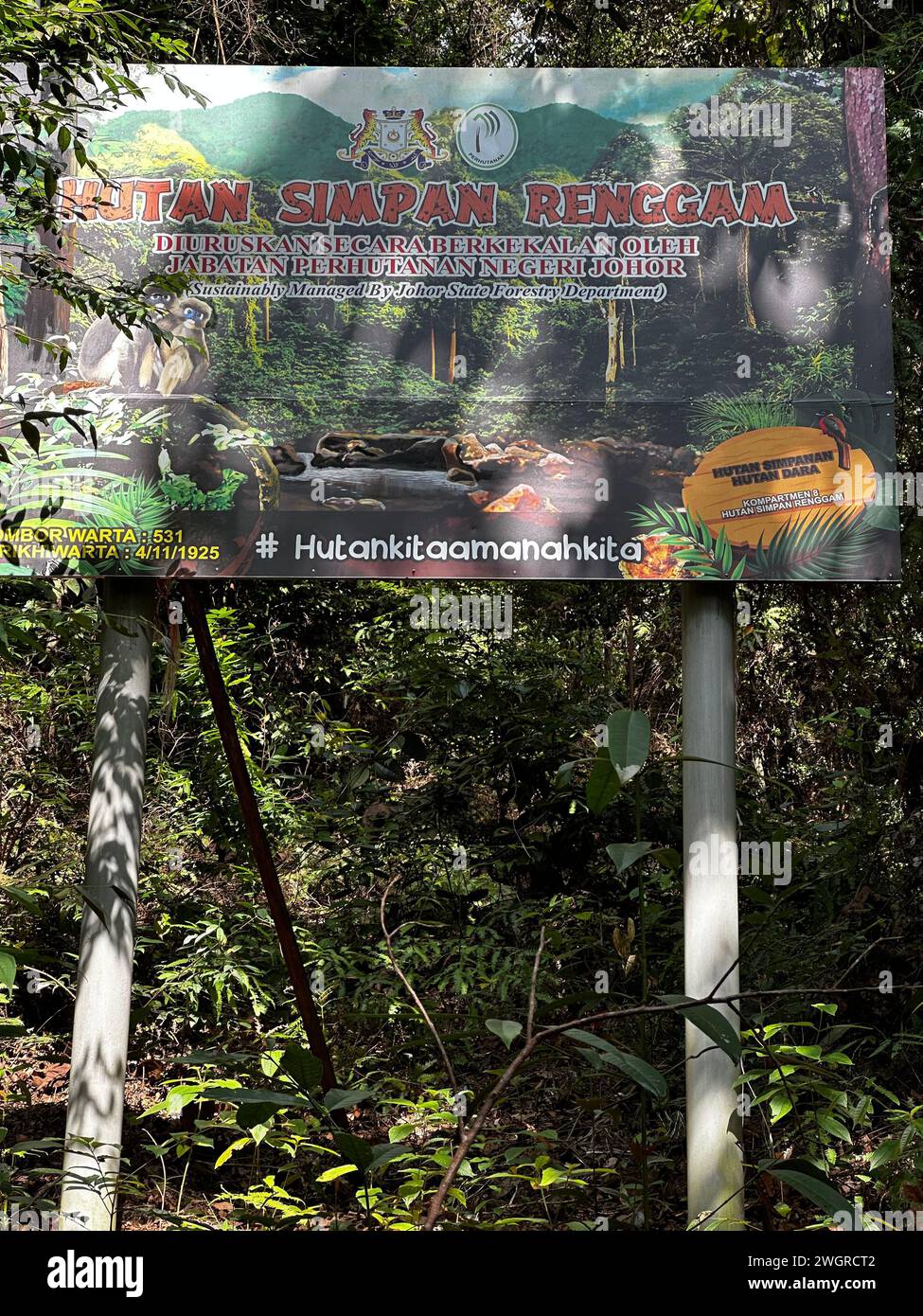 Café in Gunung Lambak, Kluang, Malaysia Stockfoto