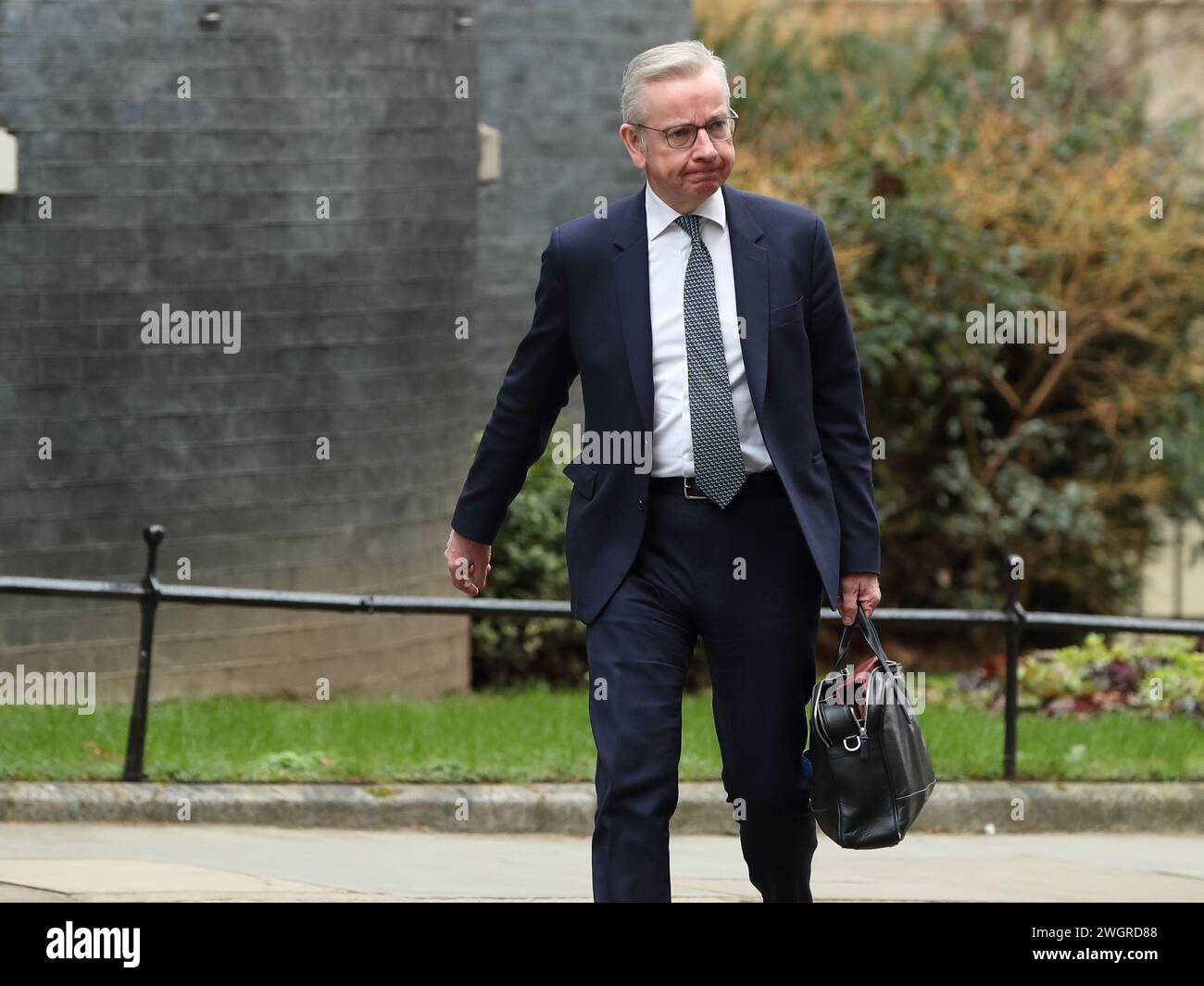 London, Vereinigtes Königreich. Februar 2024. Michael Gove, Staatssekretär für Nivellierung, Wohnungsbau und Gemeinschaften, kommt zur Kabinettssitzung. Quelle: Uwe Deffner/Alamy Live News Stockfoto