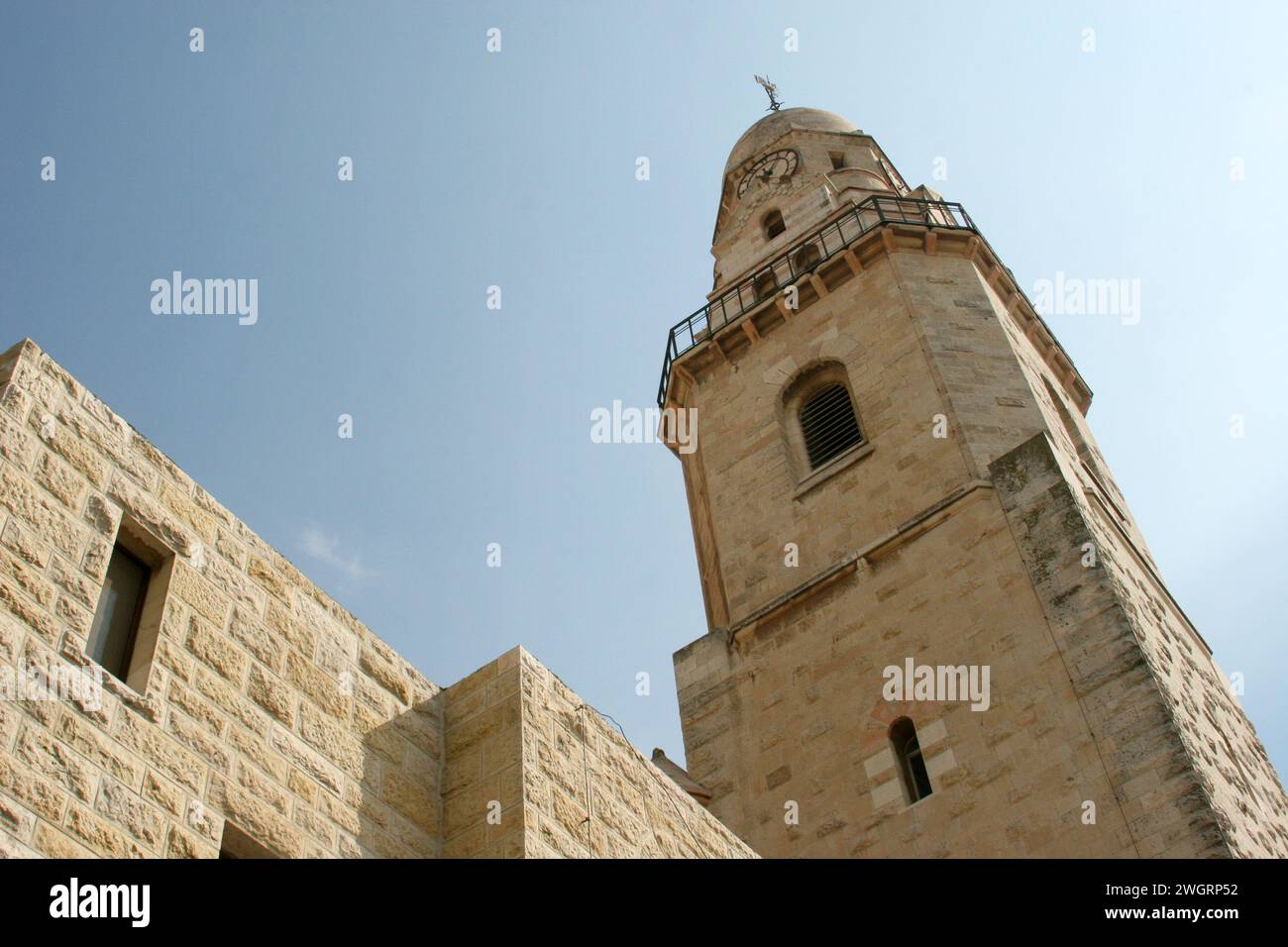 Dormition Church, Kirche der Hagia Maria Sion, die an dem Ort steht, an dem die Jungfrau Maria starb, Berg Zion, Jerusalem, Israel Stockfoto