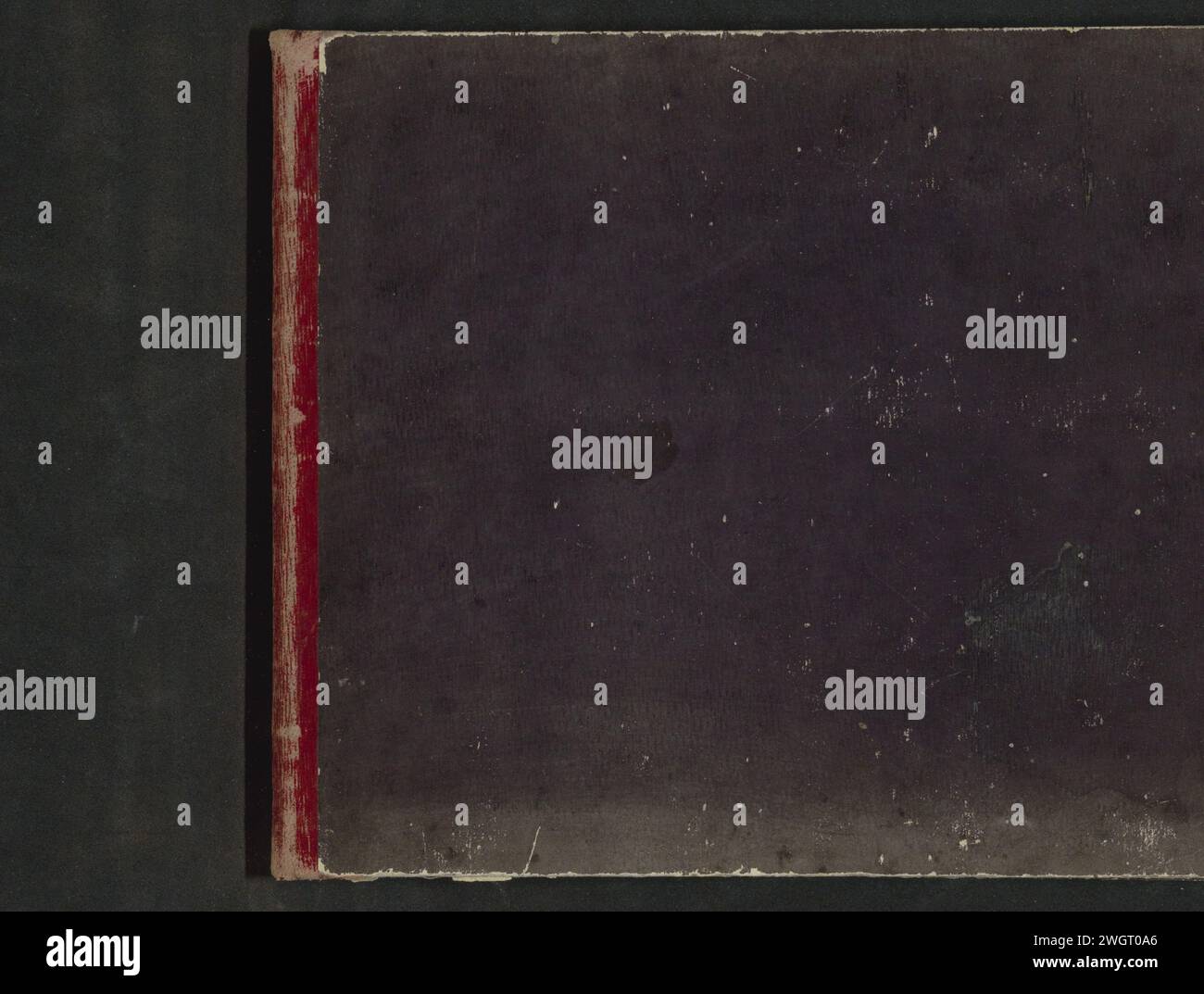 Sketchbook mit 39 Blättern und 3 separaten Zeichnungen, anonym, ca. 1819 - ca. 1870 Sketchbook bestehend aus 39 Blättern mit Landschaften, Bäumen, Porträts und Figuren. Auf der Rückseite des Skizzenbuches 3 Einzelzeichnungen einer anderen Hand mit Porträts und einer religiösen Performance. Vineuil-Saint-Firmin-Papier. Tinte. Aquarell (Farbe). Bleistift. Kreide. Bügelband: Karton. Bügel: Lederstift / Pinselbäume. Historische Personen (Porträts und Szenen aus dem Leben). Landschaften (+ Landschaft mit Zahlen, Personal) Stockfoto