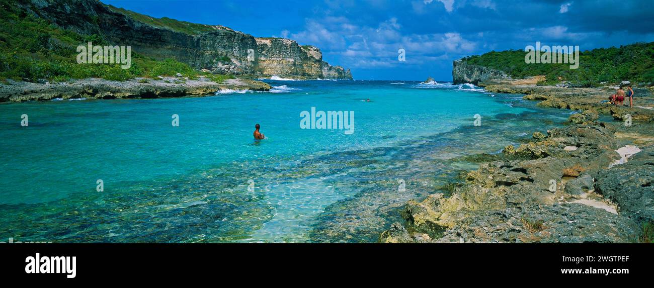 Frankreich, Insel Guadeloupr, westindien, Karibik, Grande-Terre, Höllenlagune Stockfoto