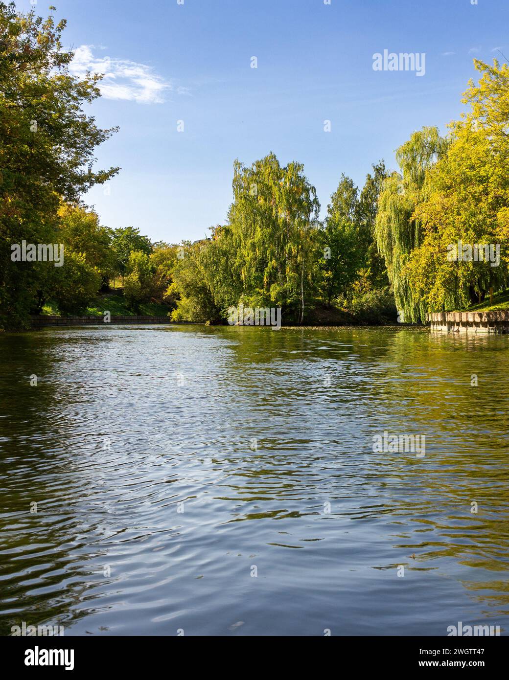 Landschaft am See Stockfoto