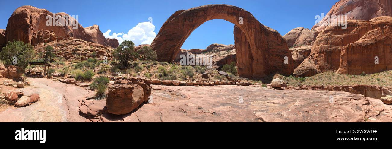 Rainbow Bridge National Monument Panorama Stockfoto