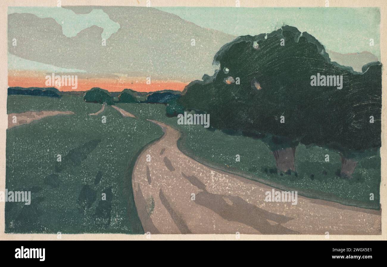 Arthur Wesley Dow (amerikanisch, 1857–1922) - The Long Road oder Argilla Road Stockfoto