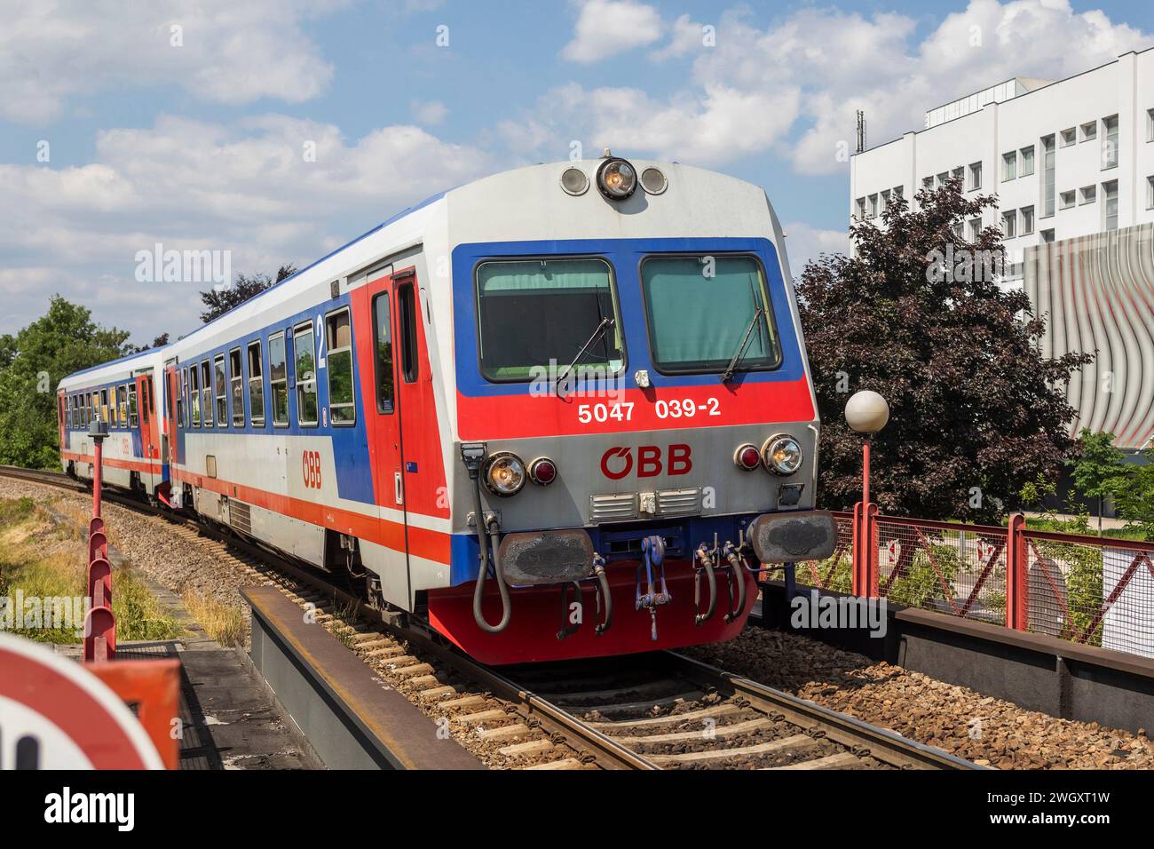 ÖBB Dieselanhänger, Baureihe 5047 Stockfoto ÖBB Dieselanhänger, Baureihe 5047 Stockfoto