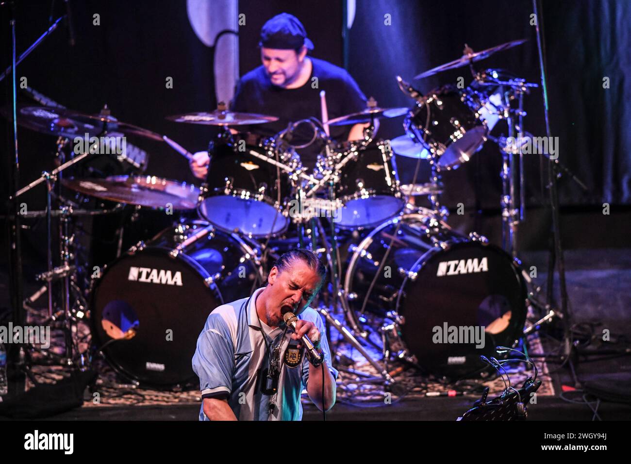 Mike Patton (Gesang) und Dave Lombardo (Schlagzeug) Stockfoto