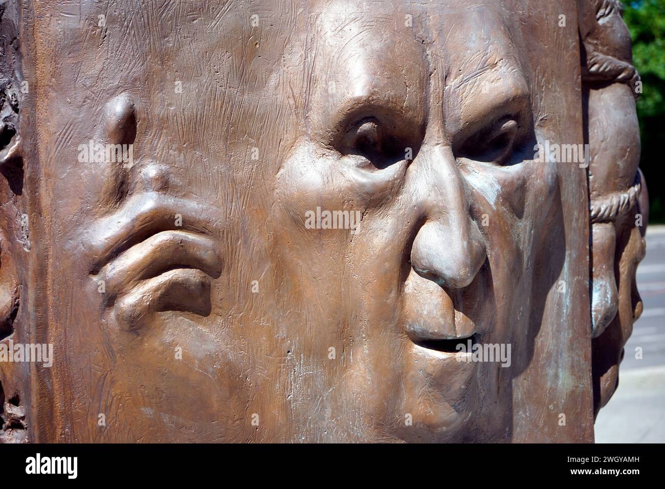 Konrad Adenauer Denkmal/ Bueste vor Konrad Adenauer Stiftung, Berlin-Tiergarten (nur für redaktionelle Verwendung. Keine Werbung. Referenzdatenbank: Stockfoto
